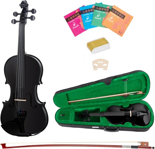 Geige violine set schwarz - set,