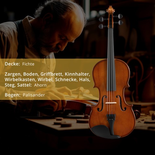 Geige violine set natur - geige,